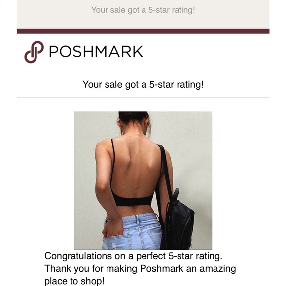 VERY LOW BACK Bralette - Black - Picture 3 of 7